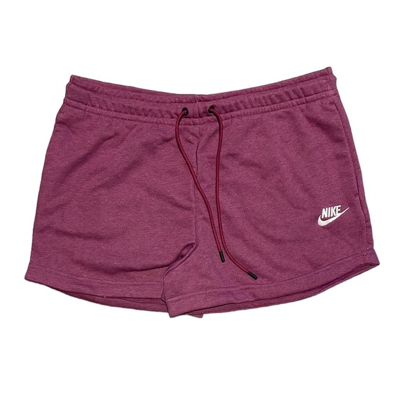 NWT Nike Essential Women's Purple Fleece Shorts - Picture 3 of 5